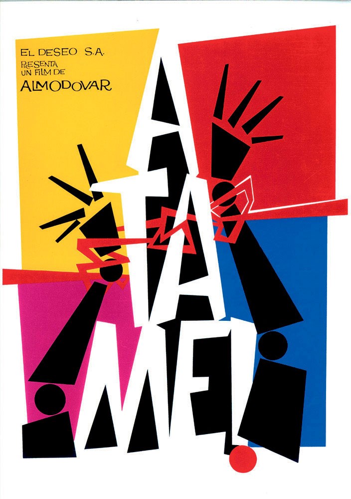 Tie Me Up! Tie Me Down! (1989) poster design