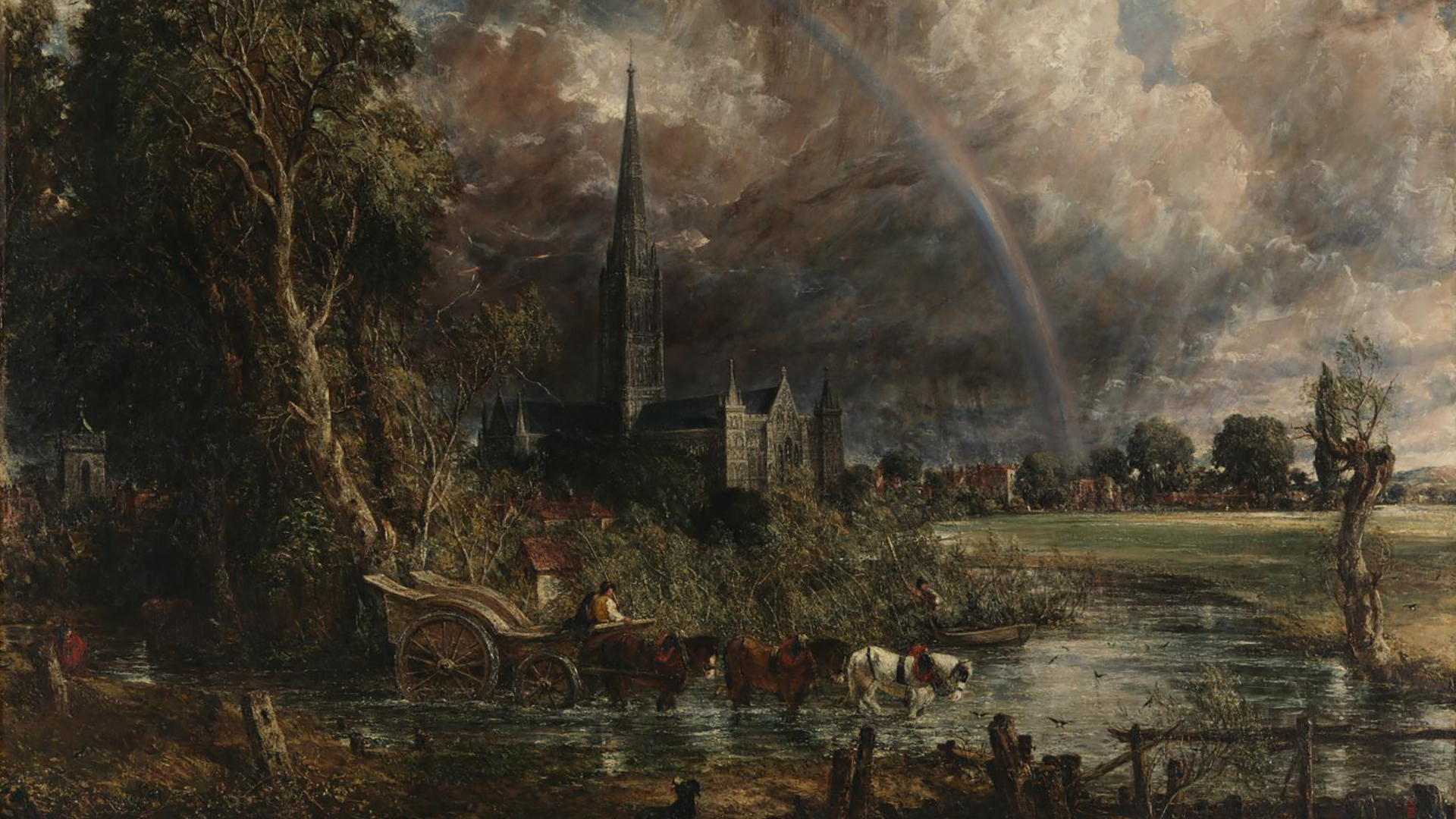 Salisbury Cathedral from the Meadows (1831), John Constable