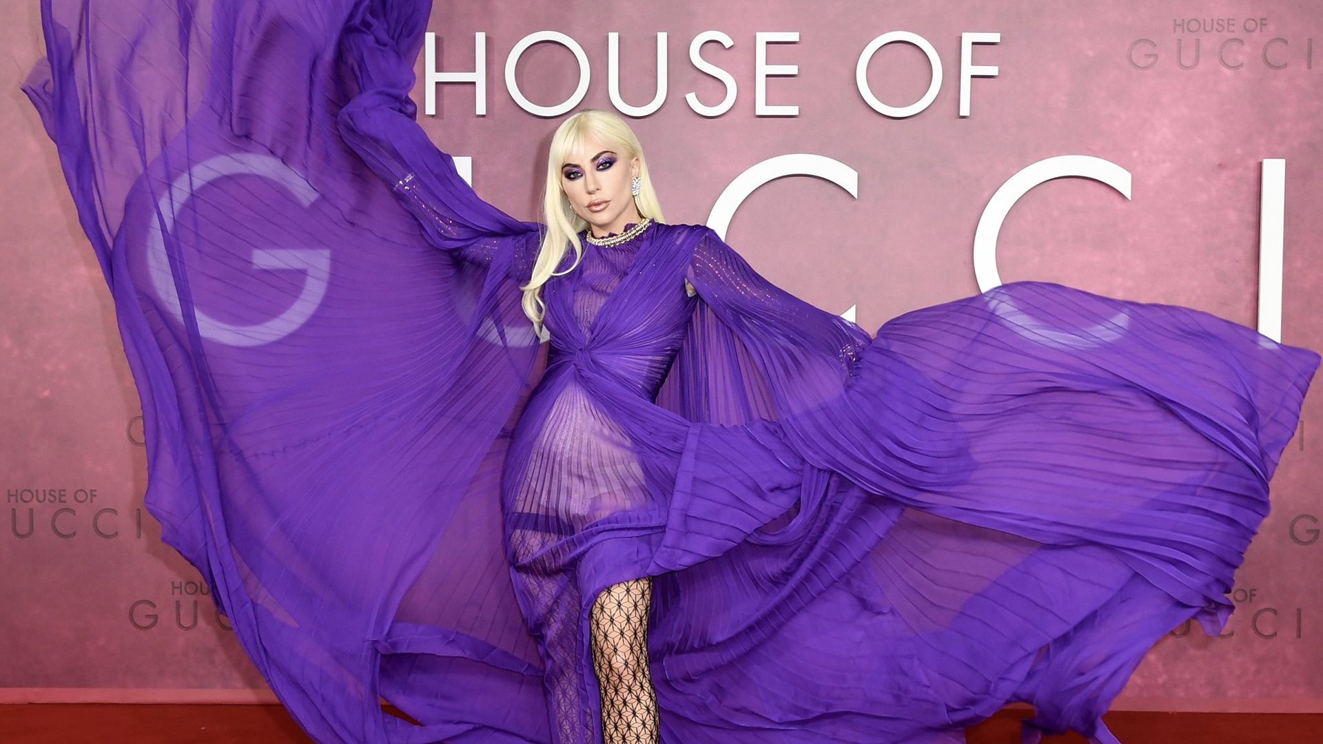 Lady Gaga at the London premiere of House of Gucci