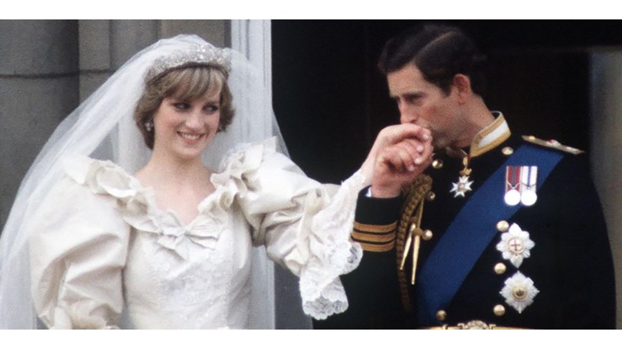 Princess Diana and Prince Charles on their wedding day in 1981