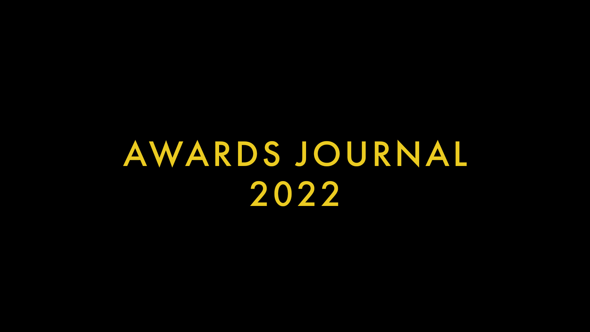 Introducing… the Awards Journal