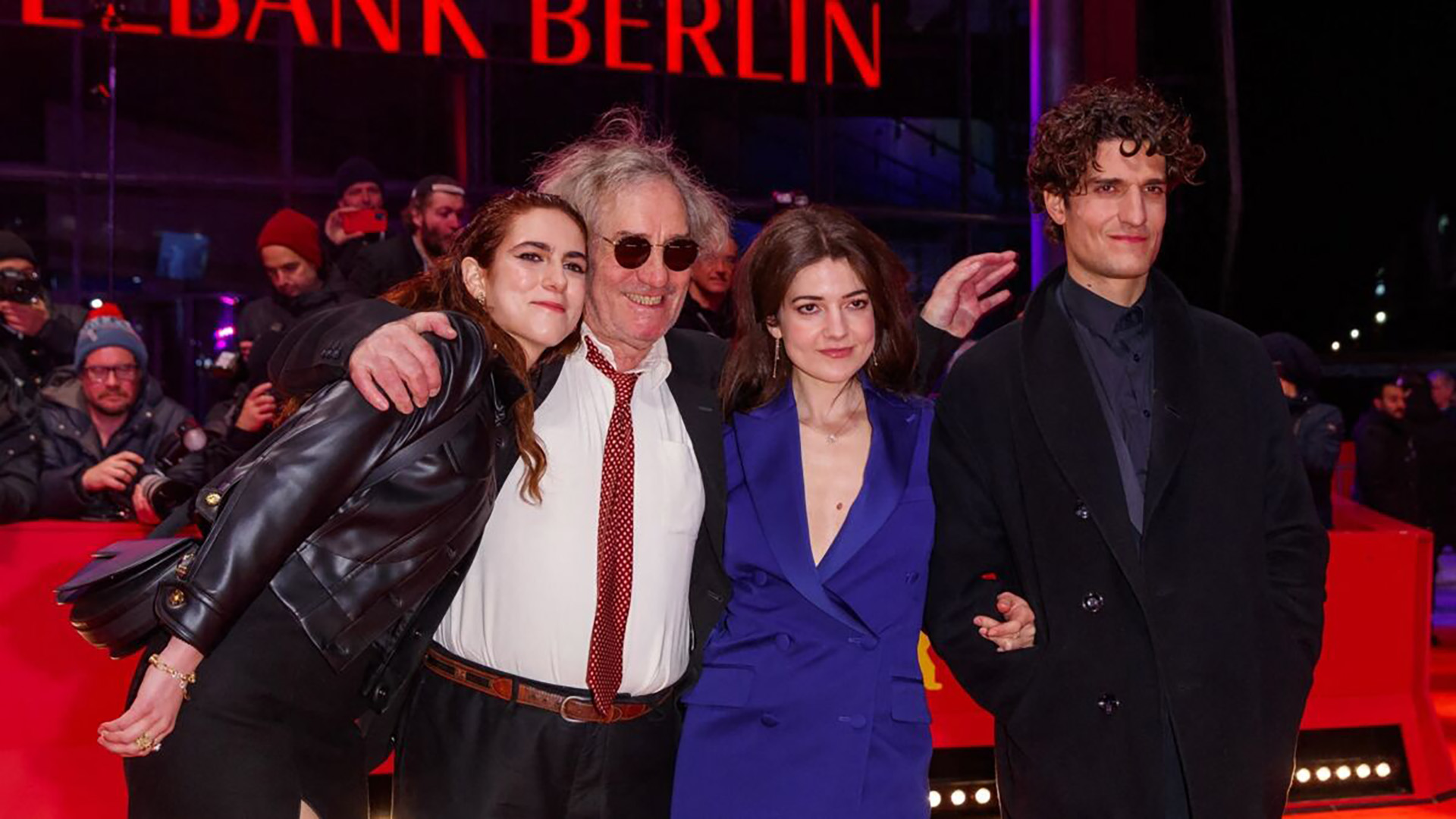 From left: Léna, Philippe, Esther and Louis Garrel at the Berlinale earlier this year