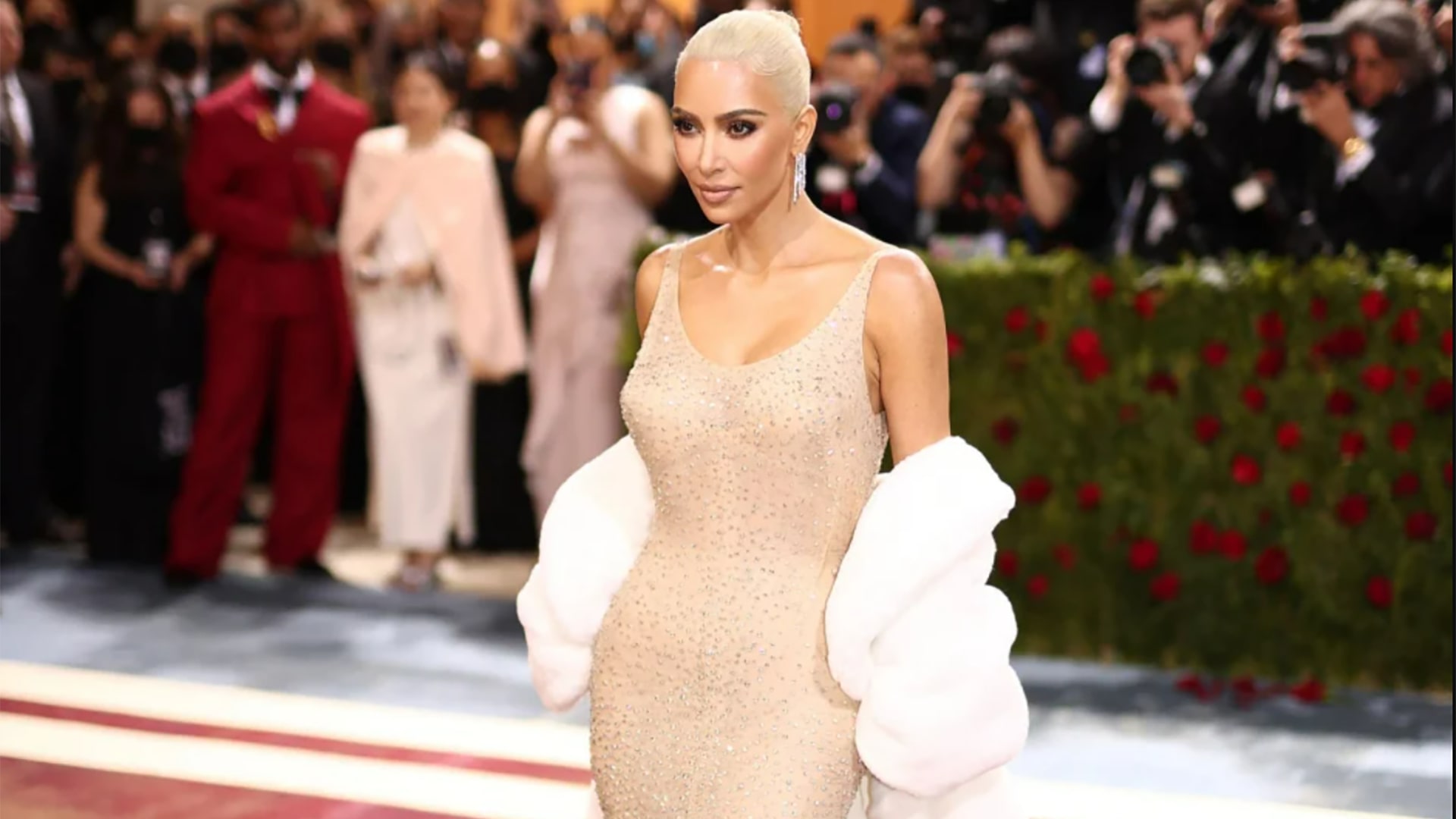 Kim Kardashian wears Marilyn Monroe's dress at the 2022 Met Gala